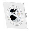 Ver imagem 1 de KIT 4 Spots Embutir AR111 Quadrado Branco Face Plana - SaveEnergy