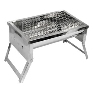 Churrasqueira Portátil Dobrável Aço Inox