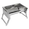 Churrasqueira Portátil Dobrável Aço Inox - 1