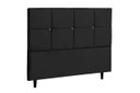 Ver imagem 2 de Cabeceira Casal King Size 195 Cm Civic Preto para Cama Box Estofada