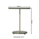 Ver imagem 3 de Mesa Canto Bia 60 Cm 100% Mdf Menta - Artely