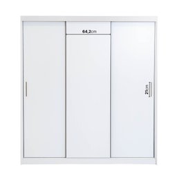 Guarda-Roupa Casal 3 Portas de Correr Muriqui Maxx CabeCasa MadeiraOriginals - 12