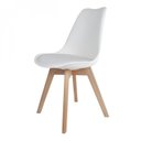 Ver imagem 3 de Conjunto com 2 Cadeiras para Sala de Jantar Saarinen PP Branco