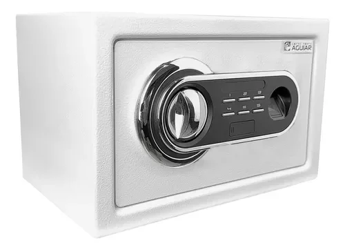 Cofre Digital Eletrônico C/ Leitor Biométrico 20x31x20 C/led:branco