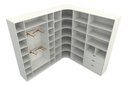 Ver imagem 3 de Kit Closet Armário Colmeia Cabideiro Misto M55 - Branco