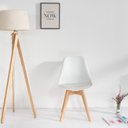 Ver imagem 2 de Conjunto com 4 Cadeiras para Sala de Jantar Saarinen PP Branco
