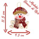 Ver imagem 3 de Kit 18 Placas De Natal Papai Noel E Boneco De Neve Natalino 11,5cm