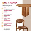 Ver imagem 6 de Sala de Jantar Mesa Selene 135cm Tampo Laminado Organico e 4 Cadeiras Solaris Soft