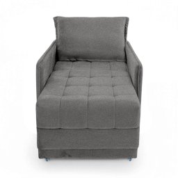 Poltrona Cama Reclinável Retrátil Viena Boucle Grafite - Loja Sheep - 5
