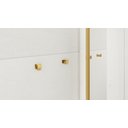 Ver imagem 5 de Kit de Acessórios Para Banheiro com 3 Peças em Aço Inox Dourado Linha Larissa com toalheiro Simples