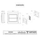 Ver imagem 3 de Quadros Vdi Modelo Sobrepor Cor Branco Tamanho 25x25cm Durín