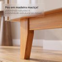 Ver imagem 7 de Rack para TV até 60 Polegadas MDF 158cm Pés em Madeira Maciça 4 Portas 1 Nicho Adria Versátile Bege