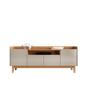 Ver imagem 4 de Rack para TV até 60 Polegadas 4 Portas 1 Nicho 158cm Pés em Madeira Maciça Adria Versátile