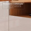 Ver imagem 6 de Rack para TV até 60 Polegadas MDF 158cm Pés em Madeira Maciça 4 Portas 1 Nicho Adria Versátile Bege