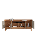 Ver imagem 5 de Rack para TV até 60 Polegadas 4 Portas 1 Nicho 158cm Pés em Madeira Maciça Adria Versátile