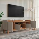 Ver imagem 7 de Rack para TV até 60 Polegadas 4 Portas 1 Nicho 158cm Pés em Madeira Maciça Adria Versátile