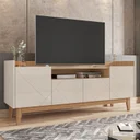 Ver imagem 2 de Rack para TV até 60 Polegadas 4 Portas 1 Nicho 158cm Adria Versátile