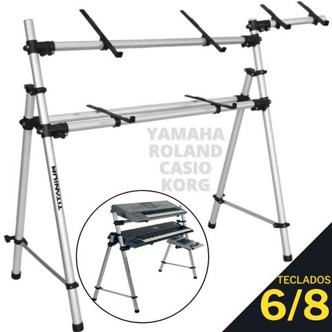 Suporte Estante de Apoiotitanium Racks Ty212 Bem para Teclados 6/8 76 Teclas para Yamaha, Roland, Al