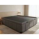 Ver imagem 1 de Box Bau Casal Premium 1,44x1,94x0,48m Primore Linho Grafite