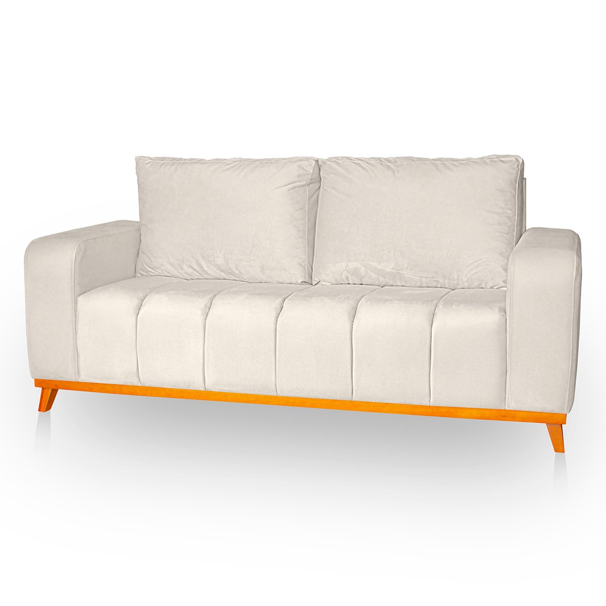 Sofá 3x2 Lugares Memphis Ultra Conforto em Madeira Maciça e Suede - Jylcrom Jylcrom Store Sofá 3x2 L - 3