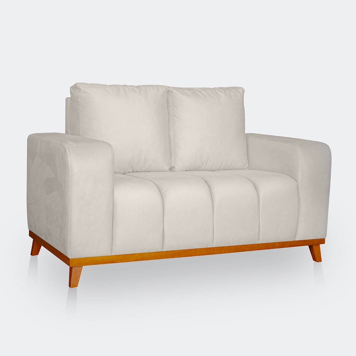 Sofá 3x2 Lugares Memphis Ultra Conforto em Madeira Maciça e Suede - Jylcrom Jylcrom Store Sofá 3x2 L - 4