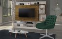 Ver imagem 4 de Cadeira Poltrona Decorativa Giratória Capitonê Alice Para Sala de Estar: Veludo Verde Musgo