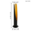 Ver imagem 2 de 97583 Poste Barbotto Preto/dourado Gu10