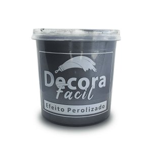 Cimento Queimado com Efeito Perolizado Decora Fácil 1kg - Prata Fina