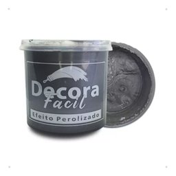 Cimento Queimado com Efeito Perolizado Decora Fácil 1kg - Prata Fina - 7