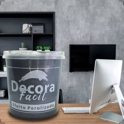 Cimento Queimado com Efeito Perolizado Decora Fácil 1kg - Prata Fina - 9