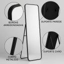 Ver imagem 5 de Kit 2 Espelho Decorativo de Chão 160x50cm com Moldura em Metal Estilo Moderno para Quartos e Salas m