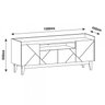 Rack para TV até 60 Polegadas 4 Portas 1 Nicho 158cm Adria Versátile  - 4