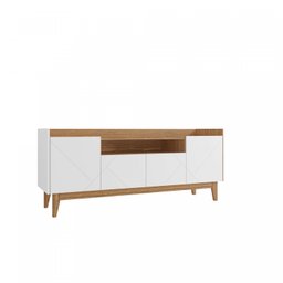 Rack para TV até 60 Polegadas 4 Portas 1 Nicho 158cm Adria Versátile  - 8