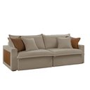 Ver imagem 3 de Sofá Dallas Veludo Dois Módulos de 120cm B15 Meu Sofá Online B002 Veludo Capuccino