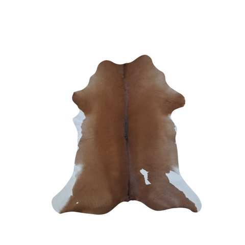 Tapete de Couro Pele Pequena Bezerro (nonato) Bege Jersey