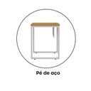 Ver imagem 7 de Escrivaninha Mesa Escritório P25 90cm Samba e Cinza Marrom