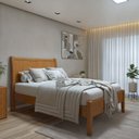 Ver imagem 1 de Cama Casal 140cm Classic Amêndoa Mel