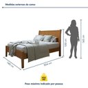 Ver imagem 7 de Cama Casal 140cm Classic Amêndoa Mel