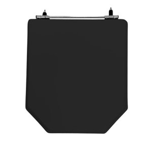 Assento Sanitário Poliéster Atrium Incepa Aço Preto