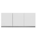 Ver imagem 5 de Armário Aéreo 3 Portas 120cm Debora Branco Fosco - Pallazio