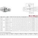 Ver imagem 4 de Porta Pinça Hidráulico Modelo Hsk-50e Hc6 - 70 - Din 69893/ Forma e