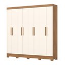 Ver imagem 2 de Guarda-Roupa Casal 8 Portas 4 Gavetas Devon Henn