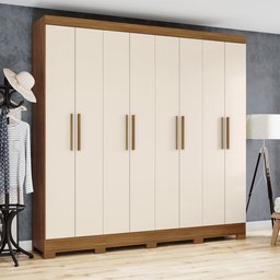 Guarda-Roupa Casal 8 Portas 4 Gavetas Devon Henn - 1