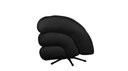 Ver imagem 2 de Poltrona Micheli 94cm Base Reclinável Veludo: Preto