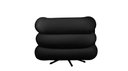 Ver imagem 3 de Poltrona Micheli 94cm Base Reclinável Veludo: Preto