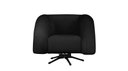 Ver imagem 1 de Poltrona Micheli 94cm Base Reclinável Veludo: Preto
