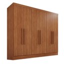 Ver imagem 2 de Guarda-Roupa Casal 6 Portas e 2 Gavetas Safira Marrom/Cinamomo