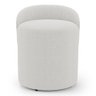 Puff Banqueta Living Gaia Orgânico com Encosto Baixo Bouclê Off White - Desk Design - 4