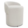 Puff Banqueta Living Gaia Orgânico com Encosto Baixo Bouclê Off White - Desk Design - 5