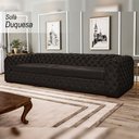 Ver imagem 2 de Sofá Decorativo Sala de Estar Duquesa 4 Lugares 280cm Couro Capuccino - Mozzelar